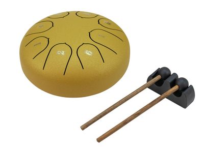 Dimavery TD-8 Steel Tongue Drum, gold