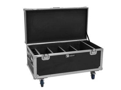 Roadinger Flightcase 4x AKKU Multiflood IP 8x10W RGBW Wash CRMX mit Ladefunktion