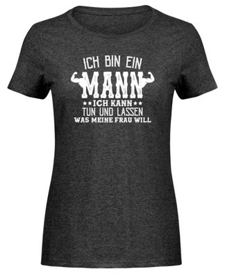 Ich bin ein Mann, ich kann tun - Damen Melange Shirt