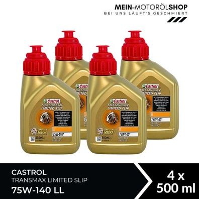 Castrol Transmax Limited Slip 75W-140 LL 4x500 ML