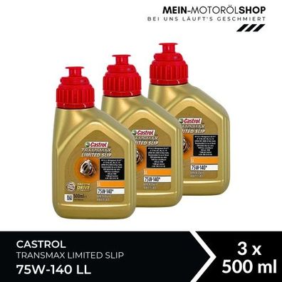 Castrol Transmax Limited Slip 75W-140 LL 3x500 ML