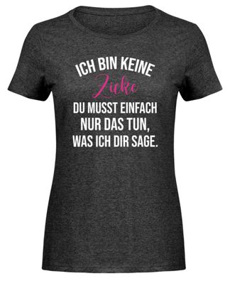 Ich bin keine Zicke - Damen Melange Shirt
