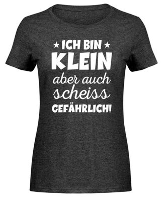 Ich bin klein aber auch scheiss gefährl - Damen Melange Shirt