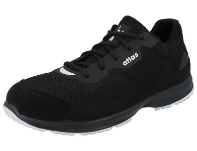 ATLAS BS 150 Damen Herren Berufsschuhe Halbschuhe ohne Stahlkappe schwarz Textil Weit