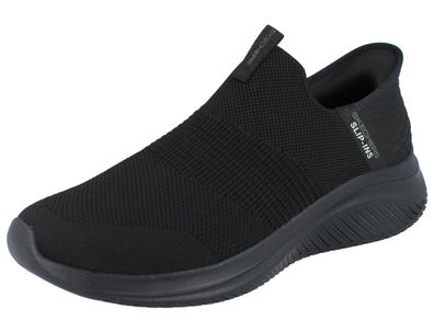 Skechers Slip-Ins Ultra Flex 3.0 Smooth Step Herren Sneaker Halbschuhe Slipper schwar