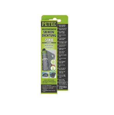 Petec Hochtemperatur-Silikondichtung 70 ml grau