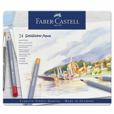 Faber-Castell Aquarell-Buntstifte Goldfaber Aqua 24-farbig