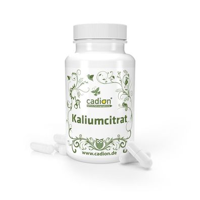 Kalium mit reinem Tri- Kaliumcitrat PUR 80 Kapseln ohne Füllstoffe