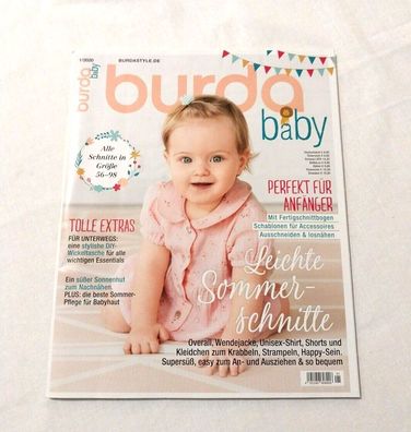 Burda Baby 1/2020 Gr.56-98 leichte Sommerschnitte + Schnittmuster Handarbeit