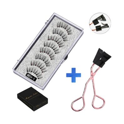 Magnetische Wimpern, 3D-Kunstwimpern-Set, wiederverwendbar, 8-teilig