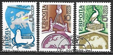 Sowjetunion gestempelt Michel-Nummer 5955-5957