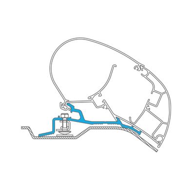 Dometic PerfectRoof Markise-Adapter für Ducato/Jumper/Boxer 018 (H2)