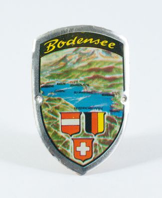 Stocknagel Stockemblem Stockschild - Bodensee mit Ortschaften / Wappen - Neuware