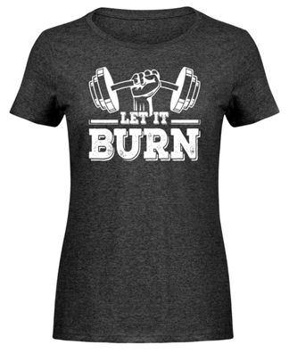 LET IT BURN - Damen Melange Shirt-M0X5SY9U