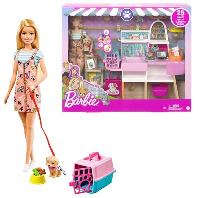 Pet Salon | Barbie | Mattel GRG90 | Puppe mit Haustieren & Accessoires