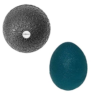 Grip Ball blau + 6cm Faszienball