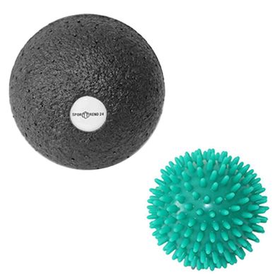 8cm Massageball Igelball + ø 10cm Faszienball