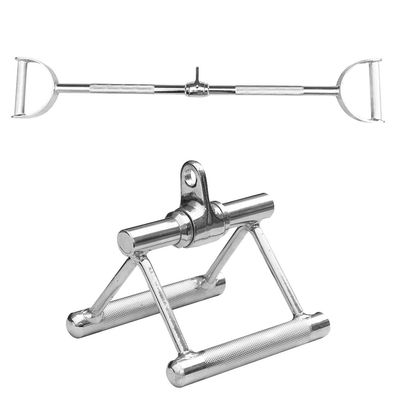 Sporttrend 24 - Seilzug Set Parallelgriff mit Gelenk + Latzugstange lang mit Hufgriff