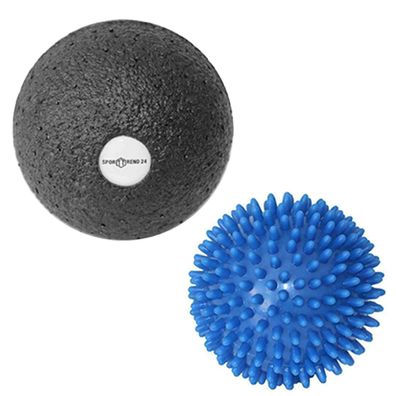 9cm Massageball Igelball + ø 10cm Faszienball