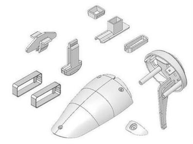 Rumpf Kunststoffteilesatz Multiplex EasyStar 3 Easy Star 3 Multiplex 224244