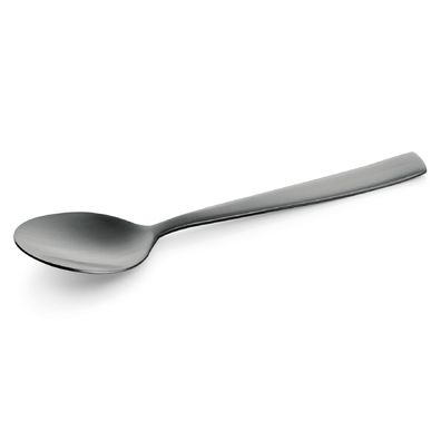 12er Set Kaffeelöffel Dessertlöffel Besteck Chromstahl schwarz matt 13,5 cm