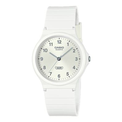 Casio Collection Klassiker Armbanduhr Analog weiß MQ-24B-7BEF