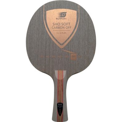 Sunflex SHO Soft Carbon Off Tischtennis-Holz, anatomischer Griff | Tischtennis