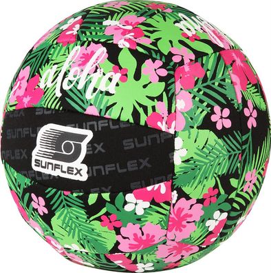 Sunflex Ball Größe 3 Tropical Flower | Beachball Funball Spielball Bälle Neopren