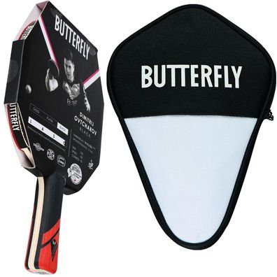 Butterfly 1x Dimitrij Ovtcharov Black Tischtennisschläger + Tischtennishülle