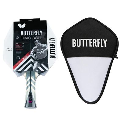 Butterfly 1x Timo Boll Vision 3000 Tischtennisschläger + Tischtennishülle