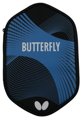 Butterfly Hülle für Tischtennisschläger Curve Case II schwarz blau | Tischtennishü