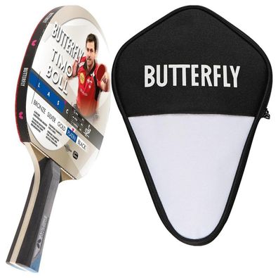 Butterfly 1x Timo Boll Platin 85026 Tischtennisschläger + Tischtennishülle