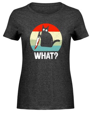 WHAT? - Damen Melange Shirt