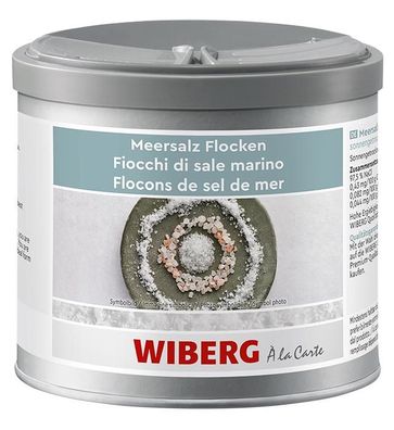 WIBERG Meersalz Flocken sonnengetrocknet, unjodiert 350g