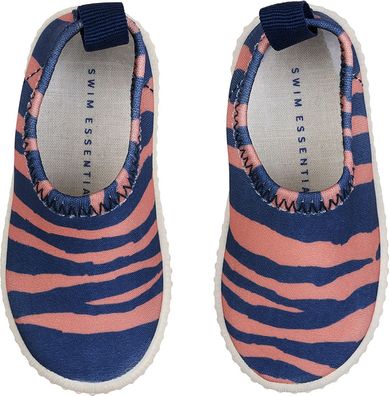 Swim Essentials rutschfeste Wasserschuhe, für Kinder blau/orange Zebra Muster