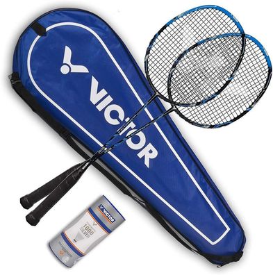 Victor Badminton Set Ultramate 6 blau