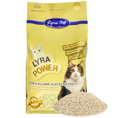 7,5 - 15 kg Lyra Pet® Tofu Katzenstreu