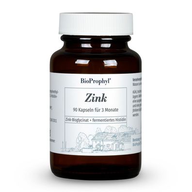 BioProphyl Zink | hochdosiert mit L-Histidin | 90 Kapseln