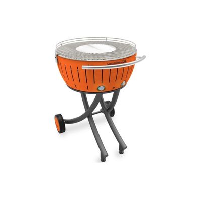 Lotusgrill XXL (G600) Gartengrill 21,8kg, Mandarinenorange mit USB Anschluss