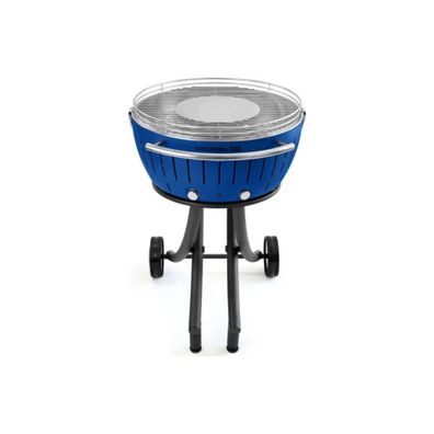 LotusGrill XXL (G600) Gartengrill 21,8kg, Tiefblau mit USB Anschluss