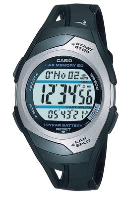 Casio Sports Damen- und Jugenduhr Digital Schwarz/Silberfarben STR-300C-1VEF