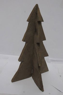 Gilde Dekoobjekt, Tannenbaum, "Nordic", Pappmache, braun, VE 6, L. 16 cm, B. 16,5