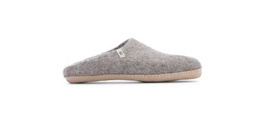 egos Filz Pantoffel Hausschuh slip on simple kids aus Schafwolle Natural Grey