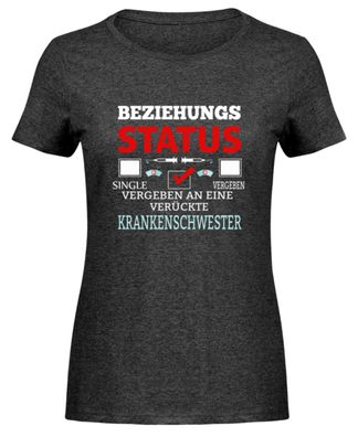 Beziehungs STATUS SINGLE Vergeben VERGEN - Damen Melange Shirt