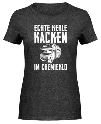 ECHTE KERLE KACKEN IM Chemieklo - Damen Melange Shirt