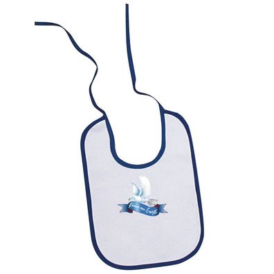 Baby-Lätzchen mit Print - Peace on Earth - Friedenstaube - 12739 weiß-blau