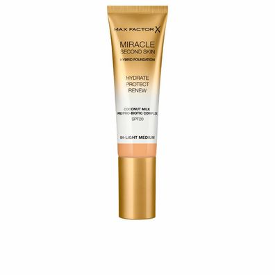 Max Factor Miracle Second Skin Spf20 4 Light Medium 30ml