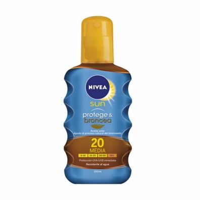 Nivea Sun Schutz And Bräune Sonnenöl Spray Spf20 200ml