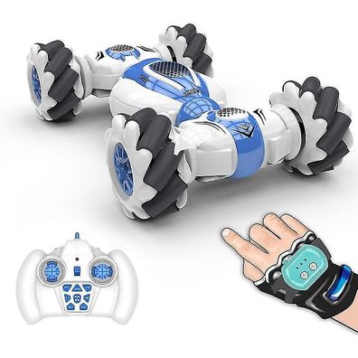 Blau S-012 Rc Stunt Auto Fernbedienung Uhr Gesten Sensor