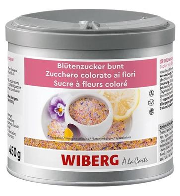 WIBERG Blütenzucker bunt Zucker bunt mit Blüten 450g